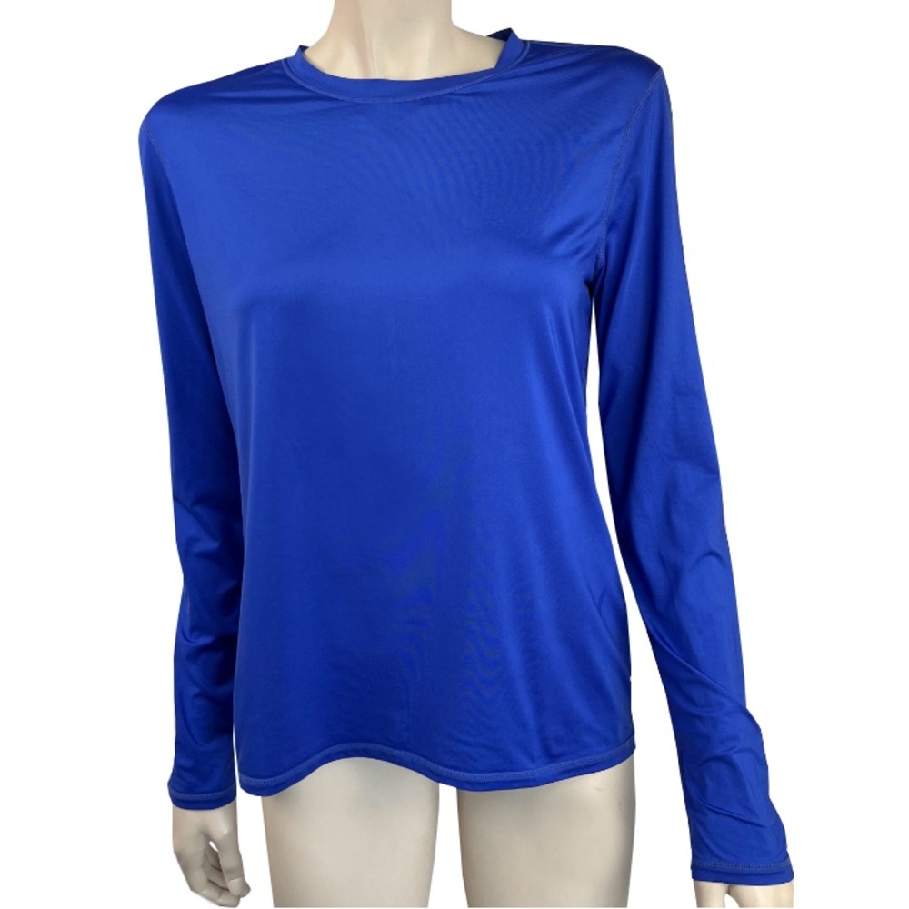 Fabletics Blue Long Sleeved Athletic Top